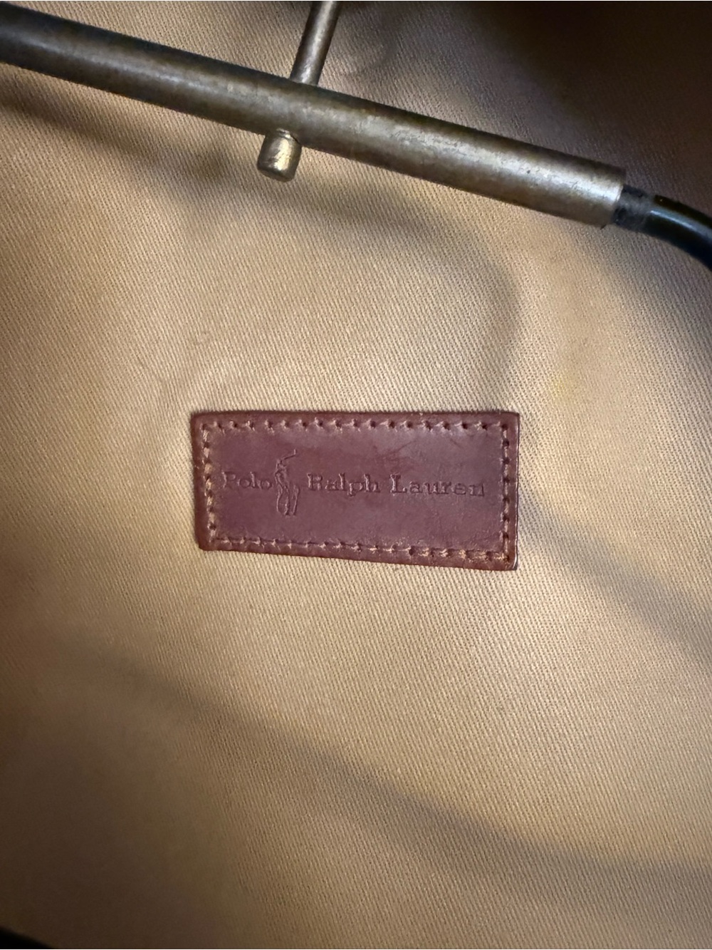 Vintage Polo Ralph Lauren Black Watch Plaid Garment Bag Hanger Luggage Tag Brush - Picture 6 of 7